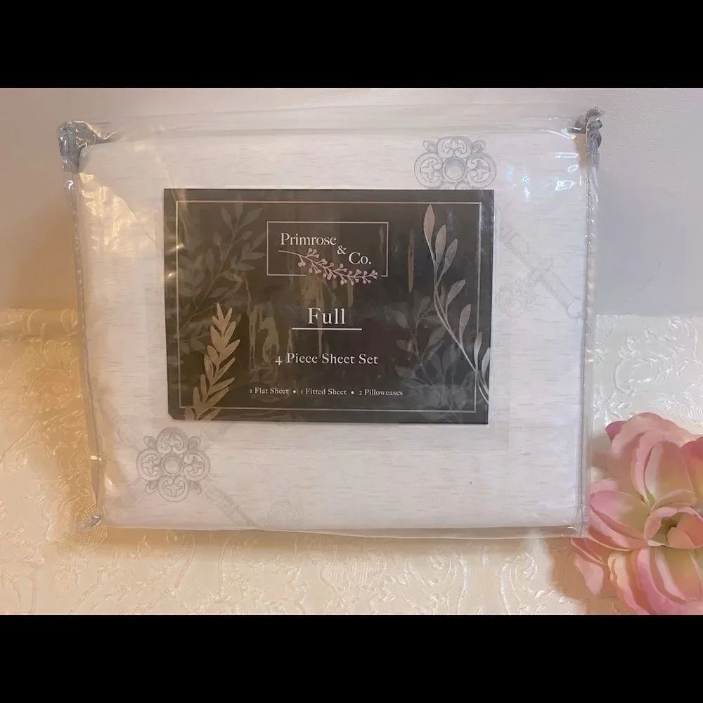 💥Primrose & Co.4 Piece floral sheet Set Full